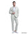 Tazio Skinny Fit White Linen Suit