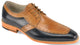 Giovanni Merrick Tan & Navy Oxford Premium Leather Dress Shoe