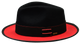 Bruno Capelo Outcast Black/Red Fedora Hat