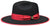 Bruno Capelo Urban Black/Red Fedora Hat