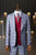Alberto Bossi Blue & Red Plaid Compose Slim Fit 3pc Suit