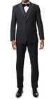 The Alta Moda 3pc Navy Peak Lapel Super Slim Tuxedo