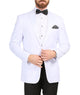 Ferrecci Men's Aura White Slim Fit Peak Lapel Tuxedo Dinner Jacket