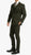 Bradford Hunter Green Slim Fit 3 Piece Tweed Suit - Ferrecci USA 