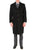 Creed Men's Wool Black Tone Stripe Top Coat - Ferrecci USA 