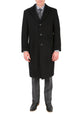 Creed Men's Wool Black Tone Stripe Top Coat