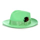 Crushable Green Fedora Hat