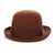 Premium Wool Derby Hat - Brown - Ferrecci USA 