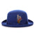 Premium Wool Royal Blue Derby Bowler Hat - Ferrecci USA 