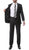Premium FNL22R Mens 2 Button Regular Fit Charcoal Suit - Ferrecci USA 