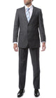 Mens 2 Button Heather Grey Regular Fit Suit