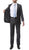 Premium FNL22R Mens 2 Button Regular Fit Heather Grey Suit - Ferrecci USA 