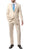 Premium FNL22R Mens 2 Button Regular Fit Tan Suit - Ferrecci USA 