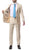 Mens 2 Button Tan Regular Fit Suit - Ferrecci USA 