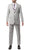 Mens 2 Button Light Grey Regular Fit Suit - Ferrecci USA 