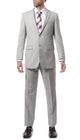 Mens 2 Button Light Grey Regular Fit Suit