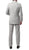 Mens 2 Button Light Grey Regular Fit Suit - Ferrecci USA 