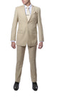 FS22 Mens Tan Regular Fit 2 Piece Suit