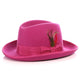 Ferrecci Premium Fuchsia Godfather Hat