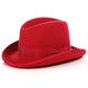 Ferrecci Wool Felt homburg Red Godfather Hat