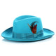 Ferrecci Premium Turquoise Godfather Hat