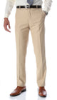 Ferrecci Men's Halo Tan Slim Fit Flat-Front Dress Pants