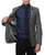 The Hardy Grey Herringbone Super Slim Fit Mens Blazer - Ferrecci USA 