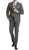 PL1969 Mens Heather Grey Slim Fit 2pc Suit - Ferrecci USA 