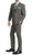 PL1969 Mens Heather Grey Slim Fit 2pc Suit - Ferrecci USA 