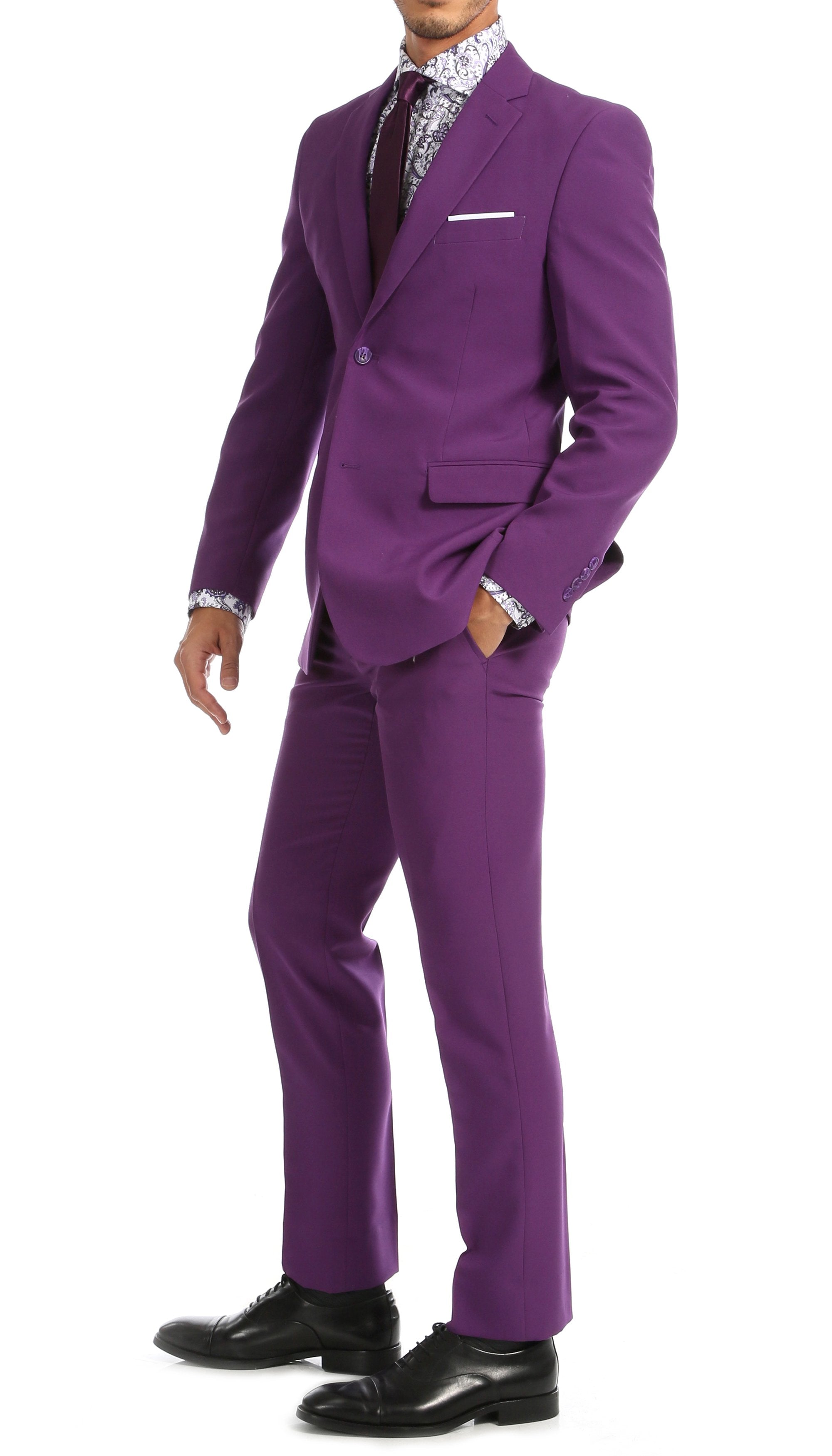 Mens Purple Slim Fit 2pc Suit | PL1969 – Essuitsal.COM