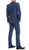 Paul Lorenzo Mens Indigo Slim Fit 2 Piece Suit - Ferrecci USA 