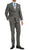 PL1969 Mens Heather Grey Slim Fit 2pc Suit - Ferrecci USA 