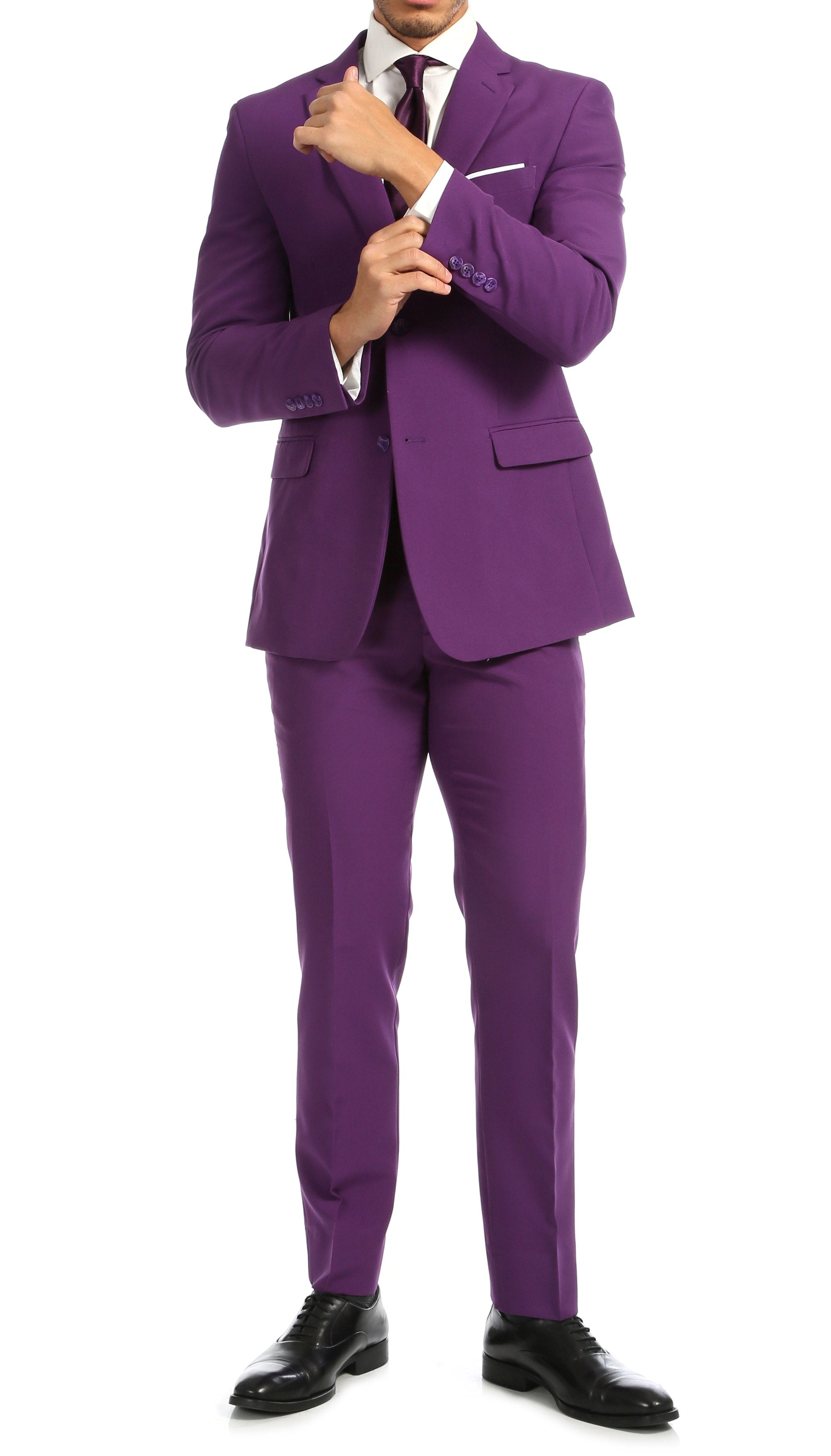 Mens Purple Slim Fit 2pc Suit | PL1969 – Essuitsal.COM