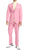 Paul Lorenzo Mens Pink Slim Fit 2 Piece Suit - Ferrecci USA 