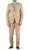 Paul Lorenzo Mens Tan Slim Fit 2 Piece Suit - Ferrecci USA 