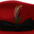 Ferrecci Red w Black Band Premium Wool Fedora Hat - Ferrecci USA 