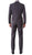 Oslo Charcoal Notch Lapel 2 Piece Slim Fit Suit - Ferrecci USA 