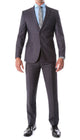 Oslo Charcoal Notch Lapel 2 Piece Slim Fit Suit
