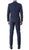 Oslo Navy Notch Lapel 2 Piece Slim Fit Suit - Ferrecci USA 