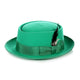 Green Wool Pork Pie Hat