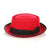 Red Black  Wool Pork Pie Hat - Ferrecci USA 