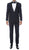 Ferrecci Men's Reno Navy Slim Fit Shawl Lapel 2 Piece Tuxedo Suit Set - Ferrecci USA 