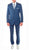 Ferrecci Mens Savannah Indigo Slim Fit 3 Piece Suit - Ferrecci USA 