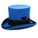 Ferrecci Royal Blue and Black Wool Felt Top Hat