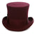 Premium Wool Burgundy Top Hat - Ferrecci USA 