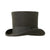 Charcoal Premium Wool Top Hat - Ferrecci USA 