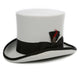 Premium Grey with Black Wool Top Hat