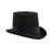 Ferrecci Black Short Pilgrim Top Hat 100% Wool Fully Lined inside, Black - Ferrecci USA 