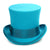 Premium Wool Turquoise Top Hat - Ferrecci USA 