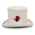 Premium Wool Off White Top Hat - Ferrecci USA 